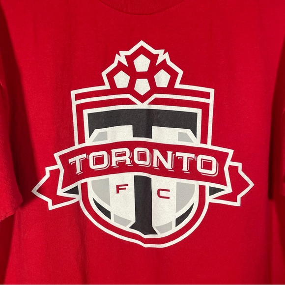 Adidas MLS TFC Major League Soccer Toronto Football Club Graphic Tee Shirt Red - Picture 5 of 7